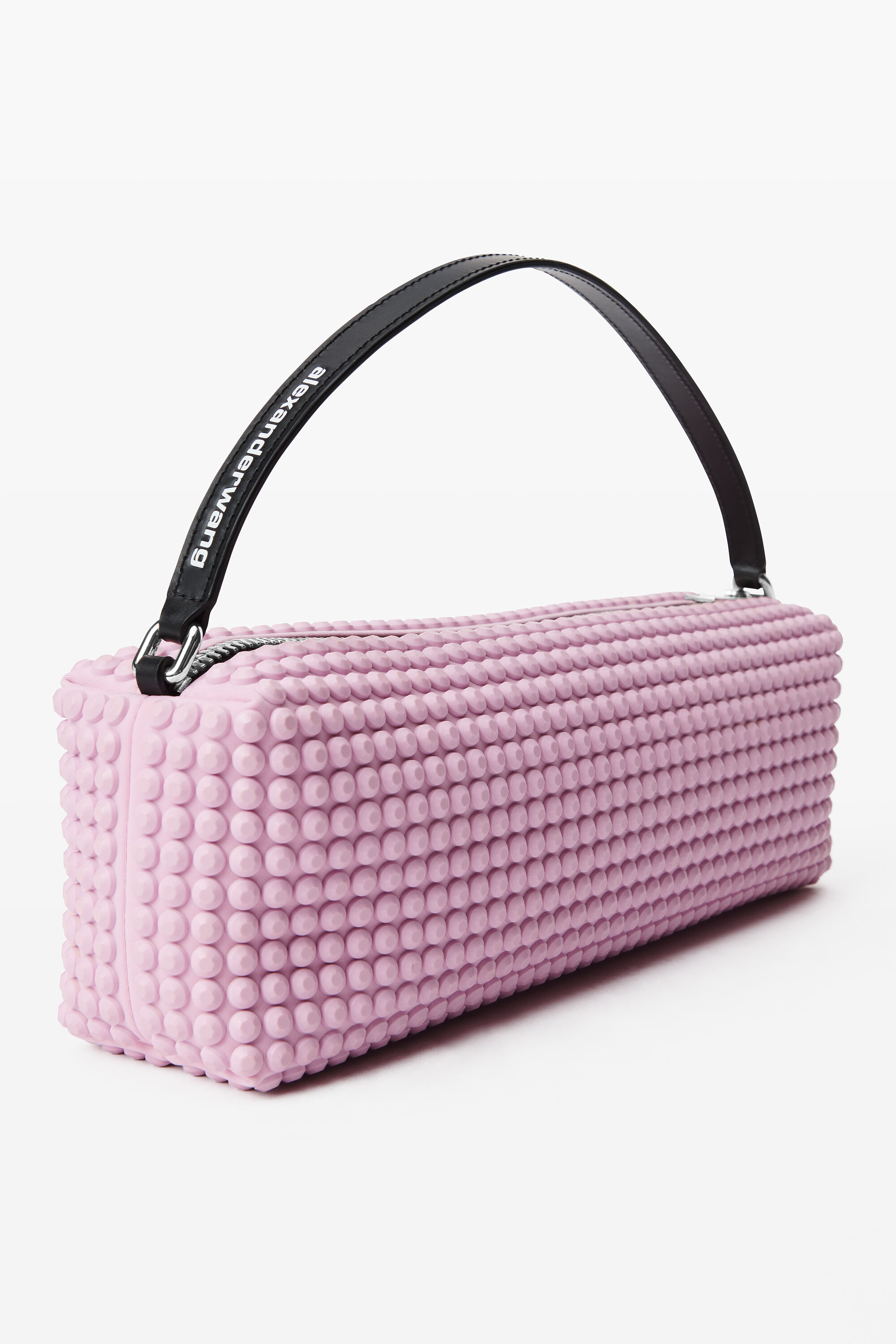Heiress Flex Bag in Neoprene with 3D Spikes in PINK LAVENDER 