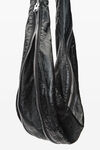 Alexander Wang black sac bandoulière twyst en cuir à mémoire de forme