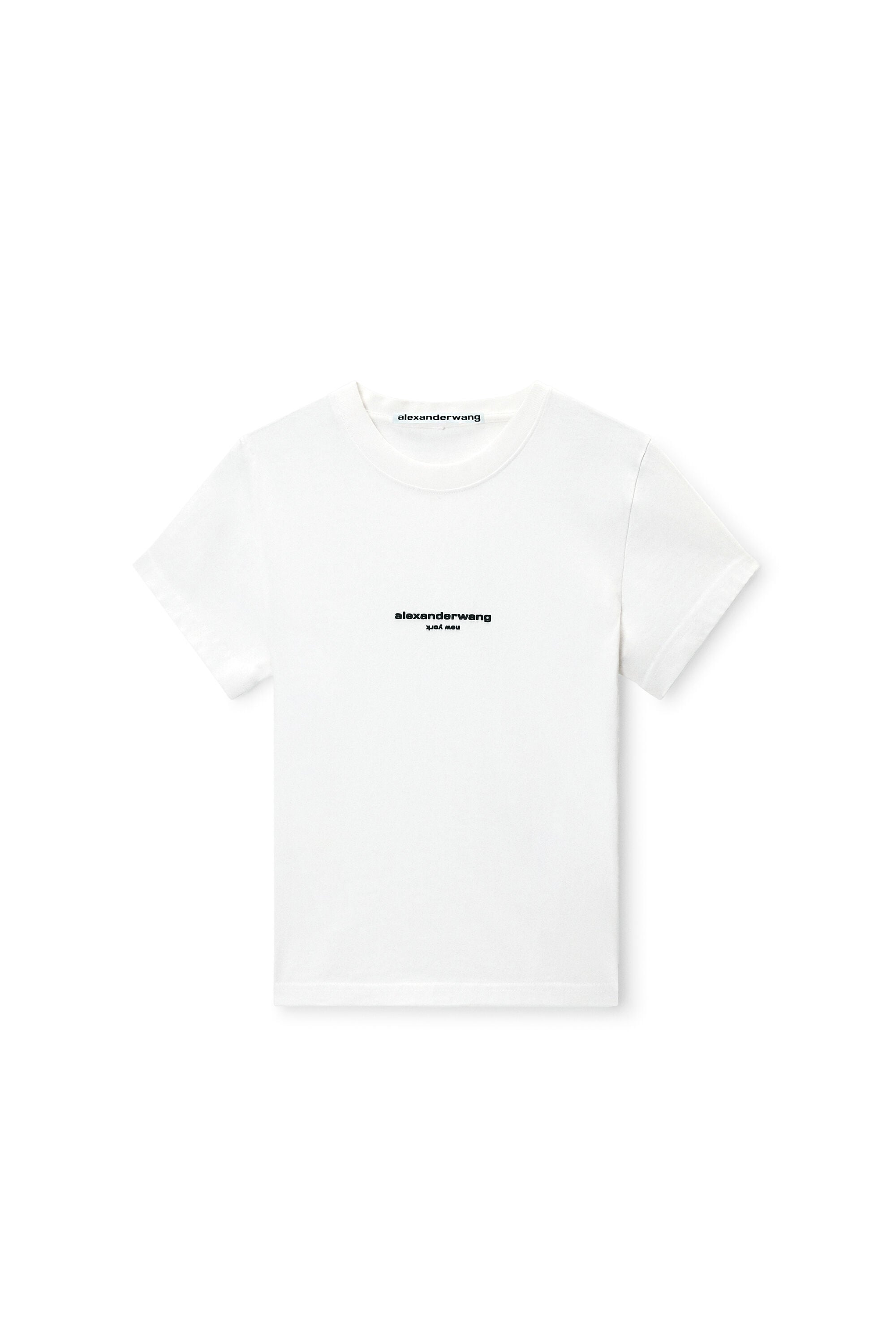 alexanderwang.t Tシャツ LOGO PRINT SHORT SLEEVE TEE in WHITE | alexanderwang®