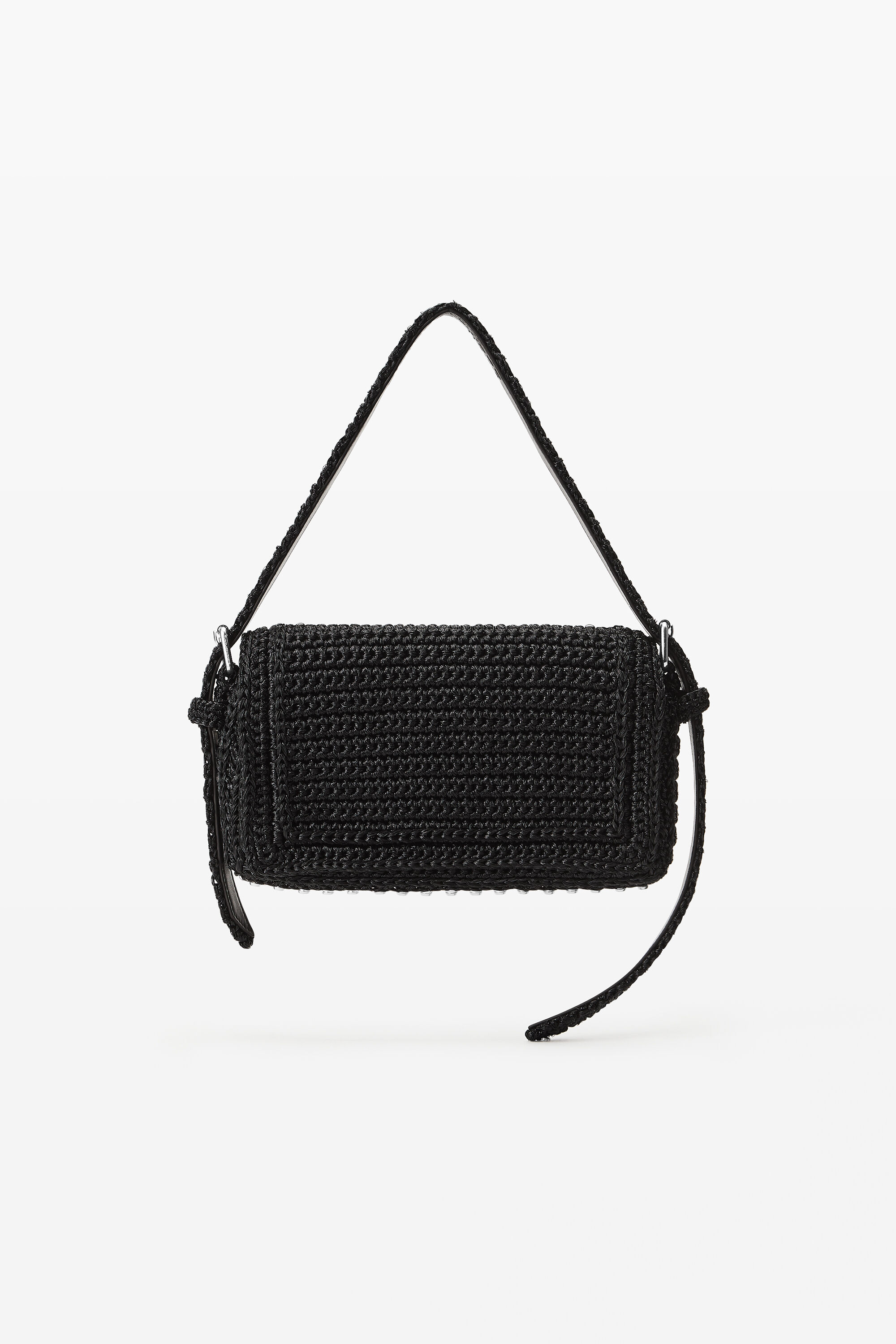Ricco Cozy Slim Flap Bag in BLACK | alexanderwang®