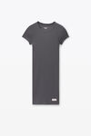 Alexander Wang army drab 灰色短袖家居迷你连衣裙