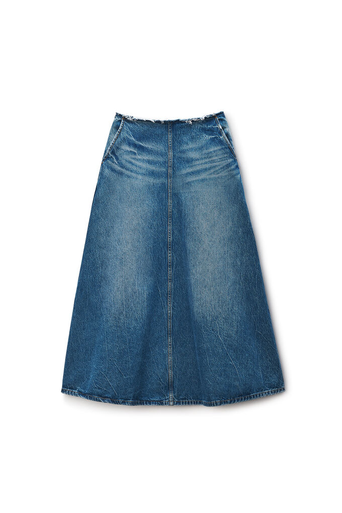 Alexander Wang A-line Denim Skirt Midi