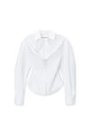 Alexander Wang white deconstructed button-up shirt