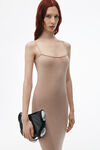 alexander wang crystal bead hotfix cami tank dress smokey rose