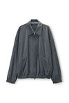 Alexander Wang dark grey melange dark grey logo track jacket