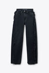 Alexander Wang faded black 做旧效果黑色浮染牛仔裤