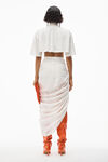 alexander wang asymmetrical skirt in silky jersey off white