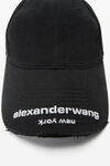Alexander Wang washed black 做旧徽标装饰棒球帽