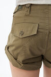 HIKE SHORTS MIX BLEACH WITH ARMY GREEN