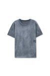 Alexander Wang washed asphalt puff logo tee in cotton jersey