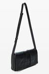Alexander Wang black 中号皮革翻盖斜挎包
