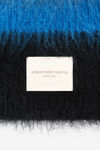 alexander wang 拉绒条纹马海毛徽标围巾 black multi