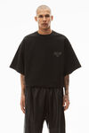 alexander wang beefy graphic tee in japanese jersey black