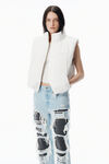 Alexander Wang white white essential puffer vest