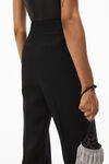 alexander wang wide leg pant in wool tailoring black