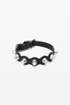 Alexander Wang black 凹槽铆钉宠物狗项圈