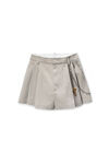 Alexander Wang stone graue shorts aus baumwollmischgewebe