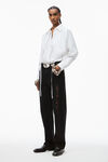 alexander wang jean avec logo ajouré ez washed black