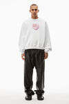 alexander wang suga baby 毛圈布圆领运动衫 bright white
