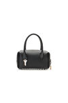 Black leather Roux Small Top Handle Bag
