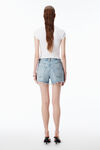 Alexander Wang white crystal dégradé logo cotton baby tee