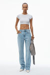 Alexander Wang vintage faded indigo ez mid-rise straight-leg jeans