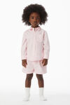alexander wang kids button down shirt in compact cotton light pink