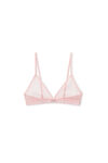 alexander wang triangle bra in fine mesh  cradle pink