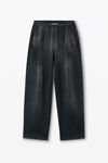 Alexander Wang sunfade black logo oversized sweatpants