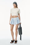 Alexander Wang soft white logo-embossed ribbed chenille sweater