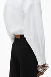 alexander wang jean avec logo ajouré ez washed black