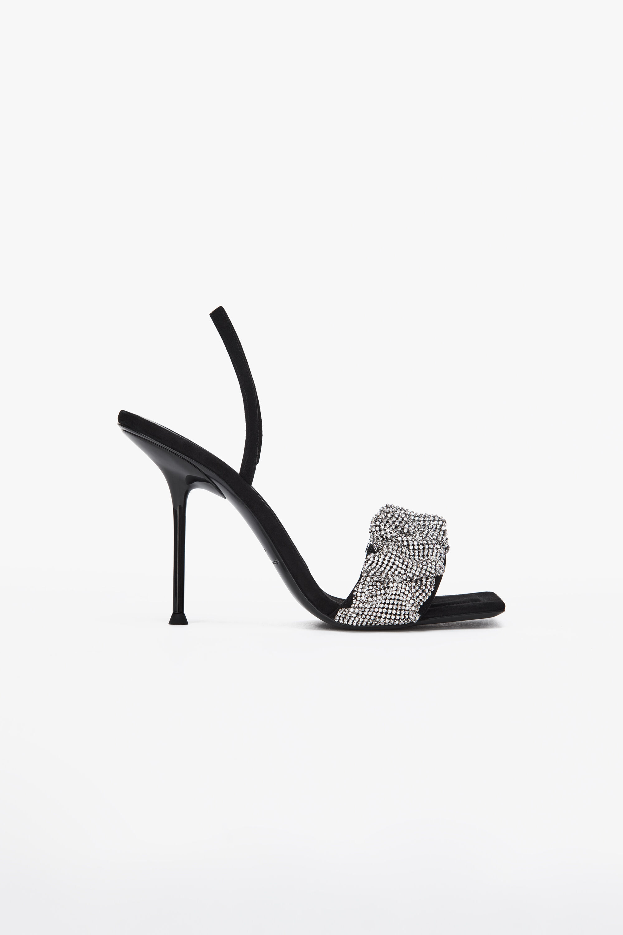 Alexanderwang Julie Crystal Scrunchie Sandal Black Alexanderwang It