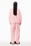 alexander wang 皱褶尼龙烫钻运动夹克 light pink