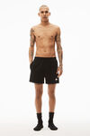 Alexander Wang black cotton relaxed-fit short