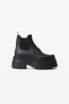 Alexander Wang black carter 75mm ankle platform boot in rubber