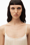 alexander wang débardeur à franges en nylon compact ivory