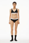 alexander wang brief underwear in ribbed jersey black