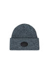 dome logo beanie in ribbed wool stretch