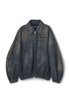 Alexander Wang vintage black ブラック レザー トロンプルイユ ジャケット