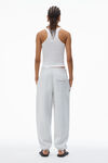 Alexander Wang light heather grey ストラクチャードテリー パフロゴ スウェットパンツ