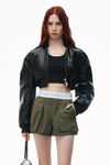 Alexander Wang army green ハイウエスト カーゴ レイヴショーツ