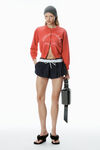 Alexander Wang sunfade bombshell shrunken cotton terry cardigan
