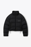 Alexander Wang black 短款格纹羽绒填充外套