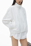Alexander Wang white coaches track jacket in nylon