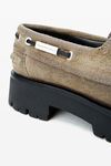 Alexander Wang natural beige carson bootsschuhe aus gewachstem wildleder