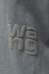t-shirt à manches longues en jersey de coton avec logo