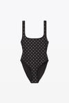 alexander wang コントゥールスイム ホットフィックス ワンピース black