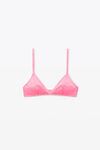 alexander wang 运动网眼面料三角文胸  fluro bubblegum
