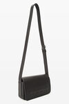 Alexander Wang black punch flap crossbody leather small