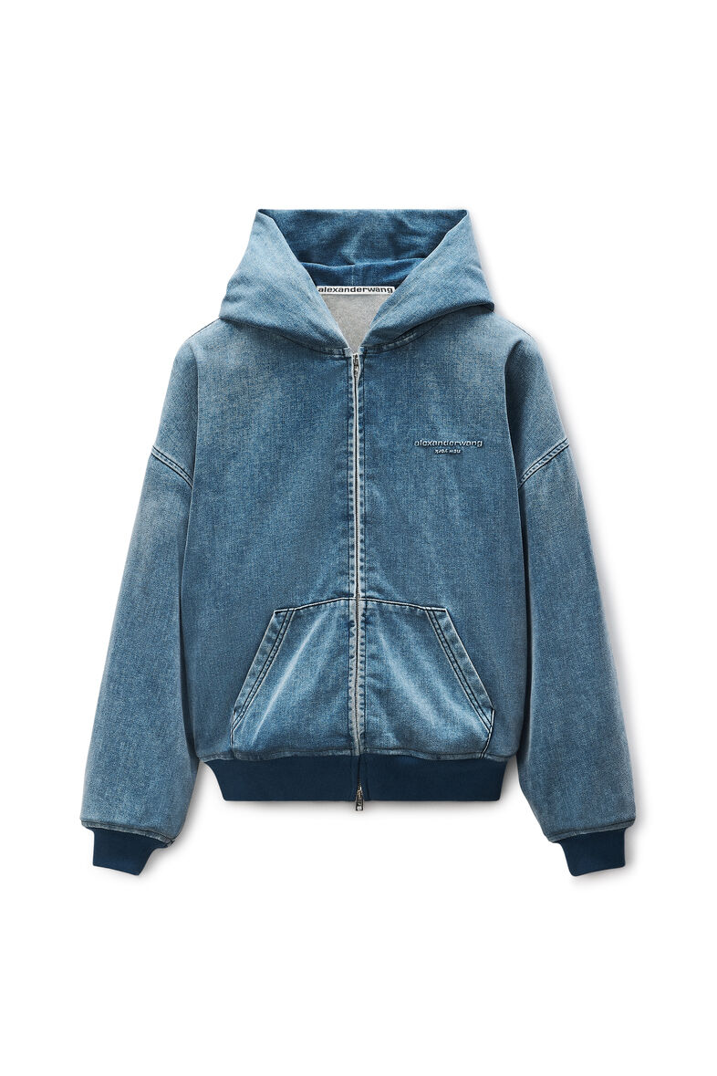oversized denim hoodie dress Miluxas Hoodie Dress for Women Sweatshirt Dress Oversized Casual Split Hem New Fall Winter Pullover Dresses with Pockets Navy, Women's, Size: Small,